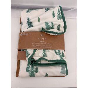NEW Aspen Baby Reversible Blanket Multi-use Pine trees A-79